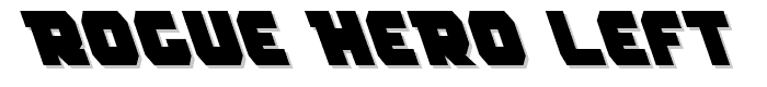 Rogue Hero Left font